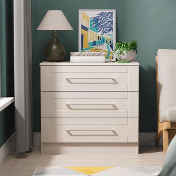 York Cashmere 3 Drawer Small Chest