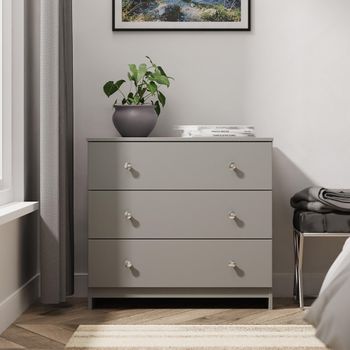 Yarmouth Dusk Grey 3 Drawer Chest