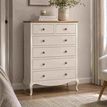 Camille Ivory 4+2 Drawer French Style Chest