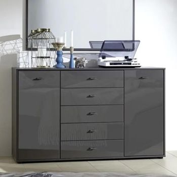 Tokio Combination 2 Door 5 Drawer Dresser - Sizes Available