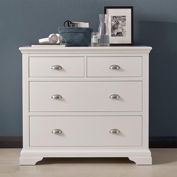 Hampstead White 2+2 Drawer Chest