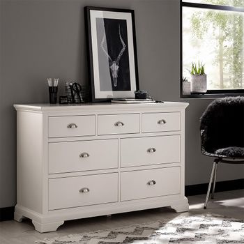 Hampstead White 3+4 Drawer Chest