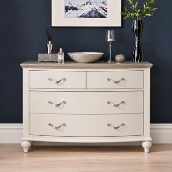 Montreux Grey Washed Oak and Soft Grey 2+2 Drawer Chest