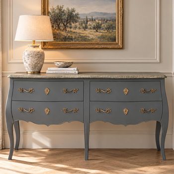 Loire Dark Grey 4 Drawer Wide Chest
