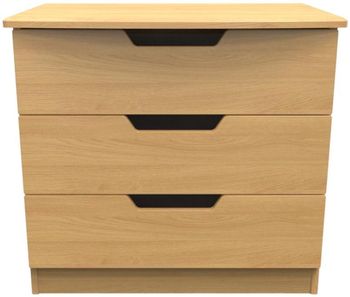 Bella Oak 3 Drawer Small Chest