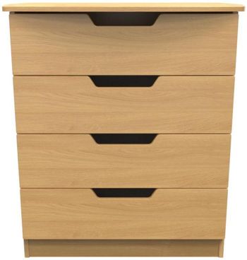 Bella Oak 4 Drawer Chest