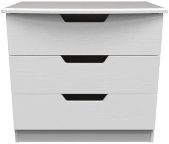 Bella White 3 Drawer Small Chest