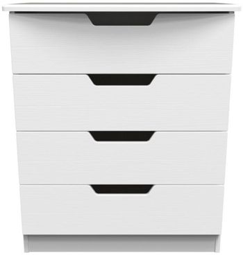 Bella White 4 Drawer Chest