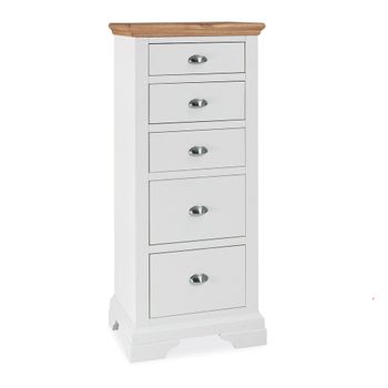 Hampstead Two Tone 5 Drawer Tall Chest