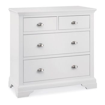 Hampstead White 2+2 Drawer Chest