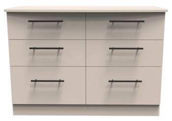 Beverley Cashmere 6 Drawer Midi Chest
