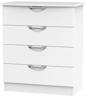 Camden White Matt 4 Drawer Chest
