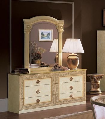 Aida Italian Ivory 6 Drawer Double Dresser