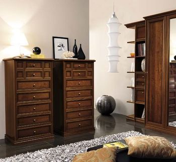Nostalgia Italian Walnut 7 Drawer Tall Chest