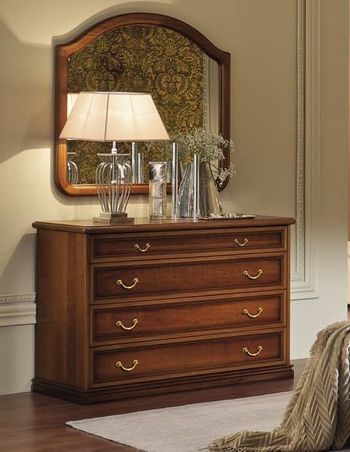 Nostalgia Italian Walnut 3 Drawer Single Dresser