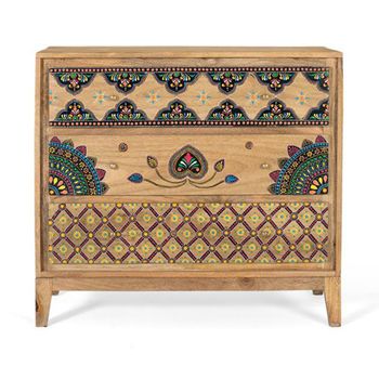 Chieti Painted Mango Wood 3 Drawer Chest