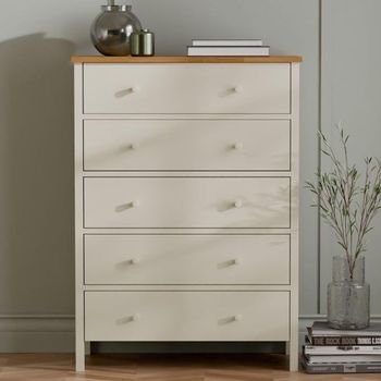 Coxmoor Ivory 5 Drawer Chest