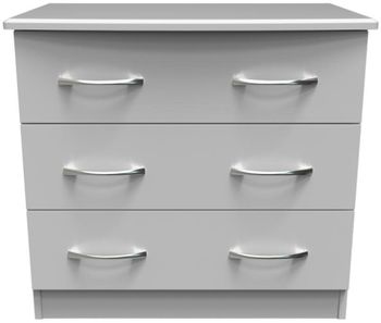 Eve Grey 3 Drawer Small Chest