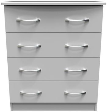 Eve Grey 4 Drawer Chest