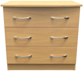 Eve Oak 3 Drawer Small Chest
