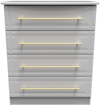 Faye Grey 4 Drawer Chest