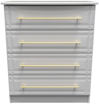 Faye Grey Ash 4 Drawer Chest