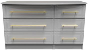 Faye Grey Ash 6 Drawer Midi Chest