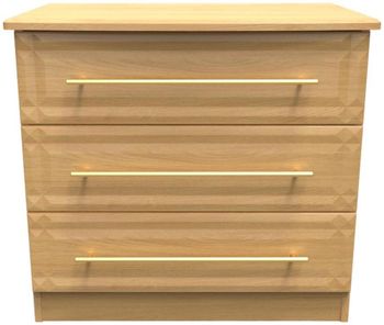 Faye Oak 3 Drawer Small Chest