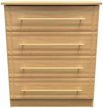 Faye Oak 4 Drawer Chest
