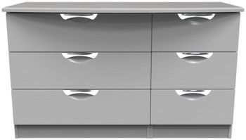 Flora Grey Ash 6 Drawer Midi Chest