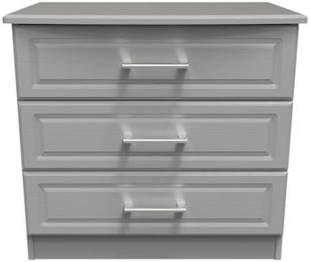 Gina Grey Ash 3 Drawer Small Chest