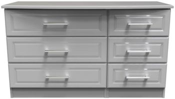 Gina Grey Ash 6 Drawer Midi Chest