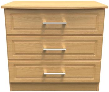 Gina Oak 3 Drawer Small Chest