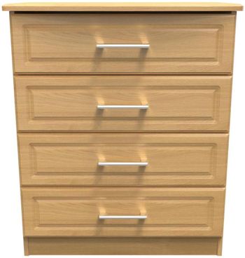 Gina Oak 4 Drawer Chest