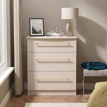 Haworth Cashmere 3 Drawer Small Chest