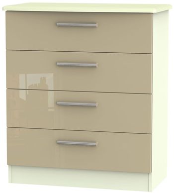 Knightsbridge Mushroom and Cream 4 Drawer Chest