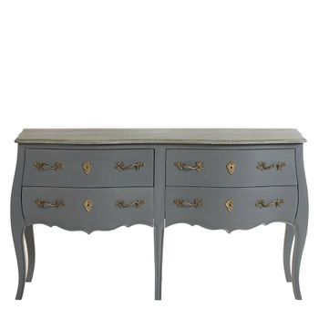 Loire Dark Grey 4 Drawer Wide Chest