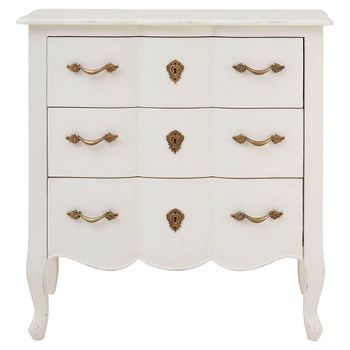 Loire White 3 Drawer Chest