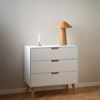 Lowell White 3 Drawer Chest