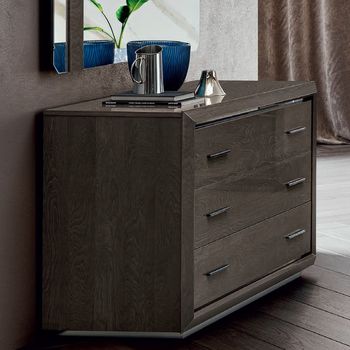 Elite Italian Silver Birch 3 Drawer Chest