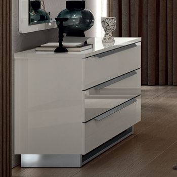 Kimera Italian White 3 Drawer Chest