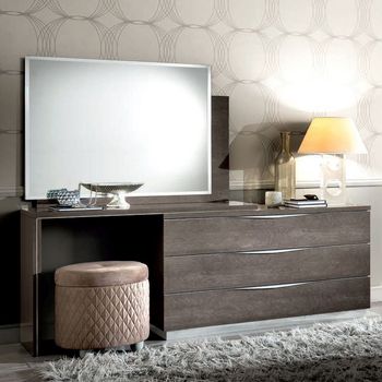 Platinum Italian 3 Drawer Large Dresser