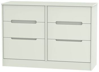 Monaco Cashmere Matt 6 Drawer Midi Chest