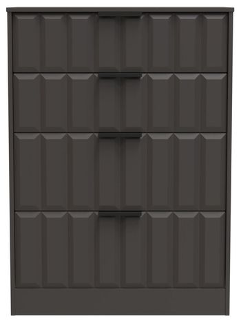 New York Graphite 4 Drawer Deep Chest