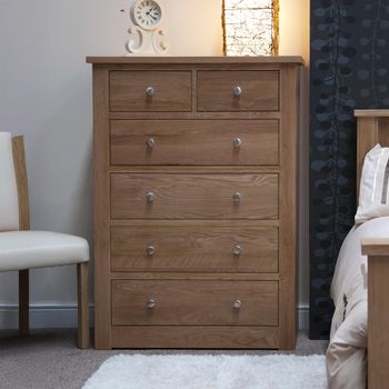 Torino Oak 4+2 Drawer Chest of Drawers