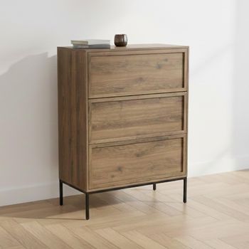 Palmdale Smoked Oak 3 Drawer Chest