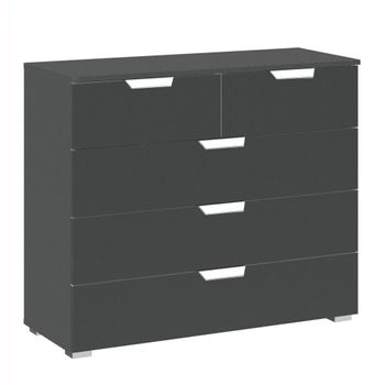 Aditio Metallic Dark Grey 3+2 Drawer Chest