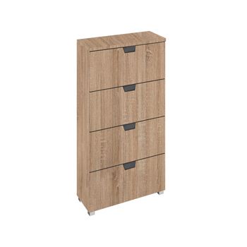 Aditio Sonoma Oak Narrow 4 Drawer Chest