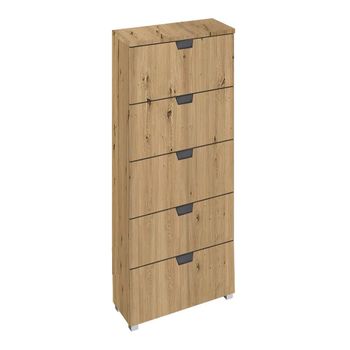 Aditio Artisan Oak 5 Drawer Tall Chest