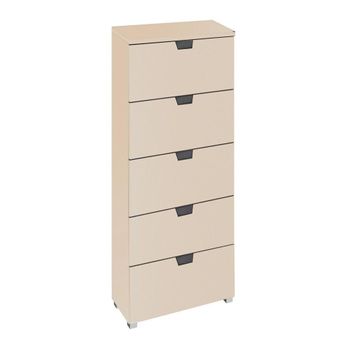 Aditio Champagne 5 Drawer Tall Chest